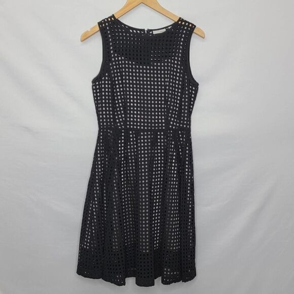 halogen fit and flare sleeveless dress with cutout details Double lined - Picture 4 of 14